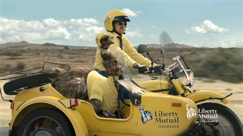 Get a free quote to start saving today. Liberty Mutual Insurance LiMu Emu on the motorcycle Ad ...