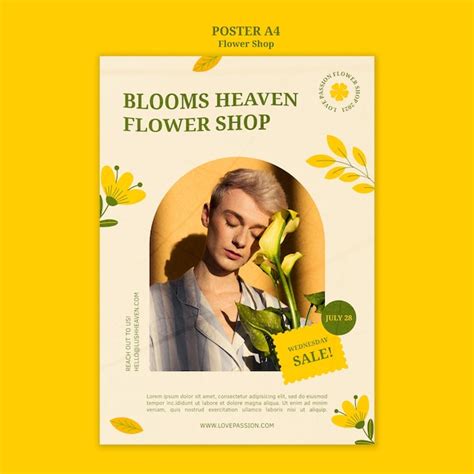 Free Psd Flower Shop Poster Template
