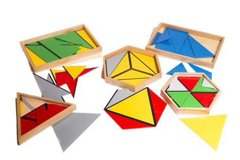 Constructive Triangles Set Of 5 Boxes Montessori Materials