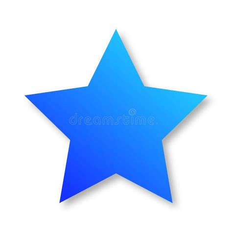 Bright Blue Shiny Star Border Template Vector Illustration Stock