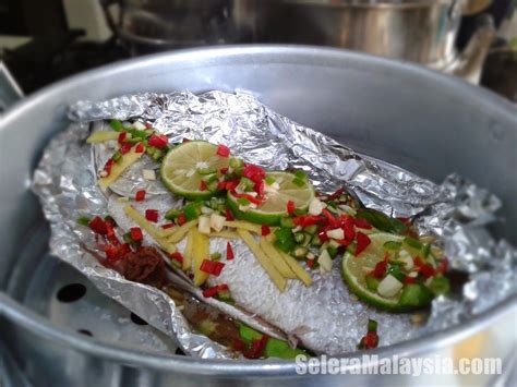 Siakap Stim Limau Steamed Seabass With Lime Selera Malaysia Food Blog Recipes Travel And