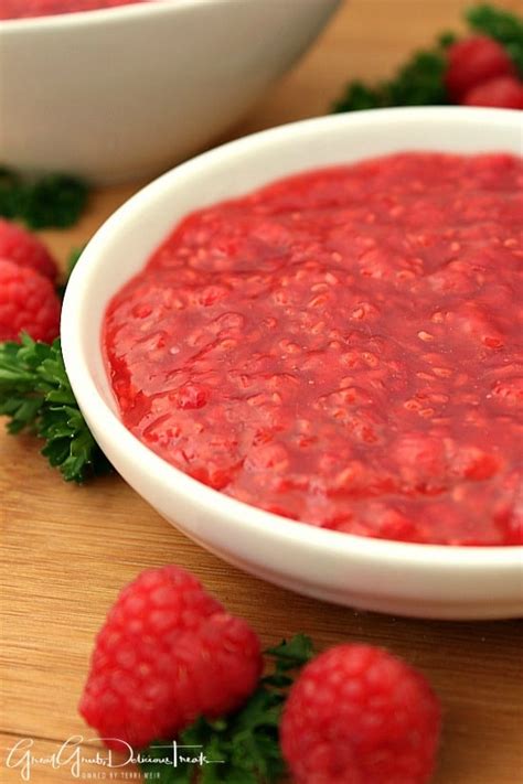 Raspberry Topping Recipe Raspberry Fruit Sauce