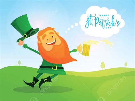 Happy Leprechaun Celebrating St Patrick S Day Beer Festival Drink