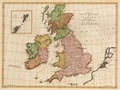 An 18th century map of Great Britain and Ireland [41.3 x 55.9] : r/MapPorn