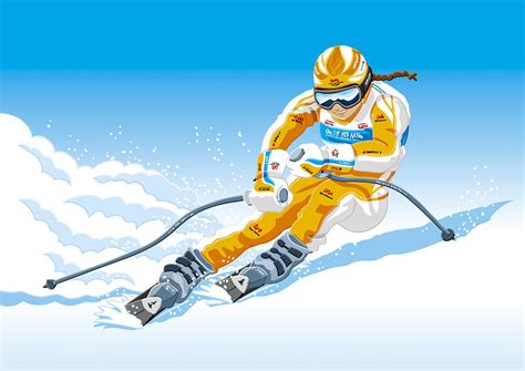 Female Downhill Skier Winter Sport Digital Art By Frank Ramspott Fine