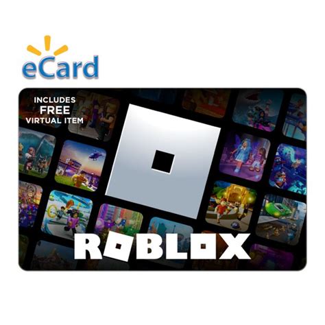 Roblox Digital Gift Card Includes Exclusive Virtual Item