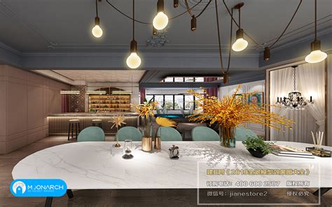 صحنه داخلی Restaurant N04 از Interior Design 2019 مون آرک