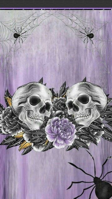 Pin By 👑queensociety👑 On Screammmmm Halloween Skull Wallpaper Skull