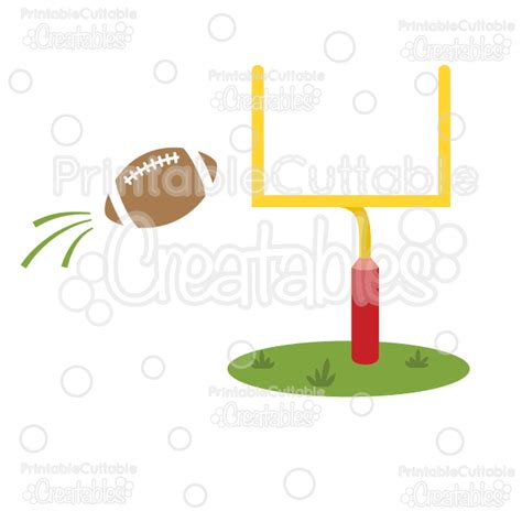 Goal Post And Football Free Svg Cut File And Clipart