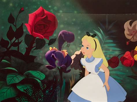 animation collection original production cel of alice from alice in wonderland 1951 alice