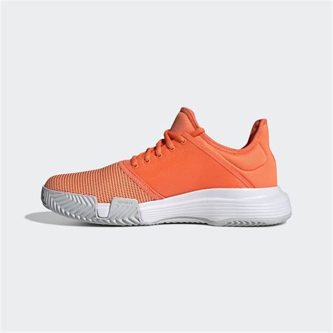 Adidas Womens Gamecourt Tennis Shoes Coral