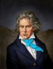 Portrait of Beethoven Stock Images