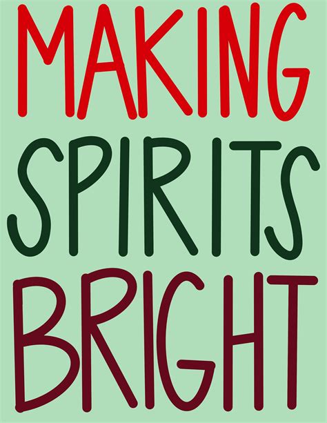 Making Spirits Bright Print Etsy