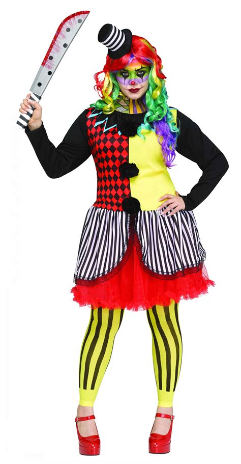 Halloween Womans Freakshow Clown Adult Costume Size Xl By Fun World