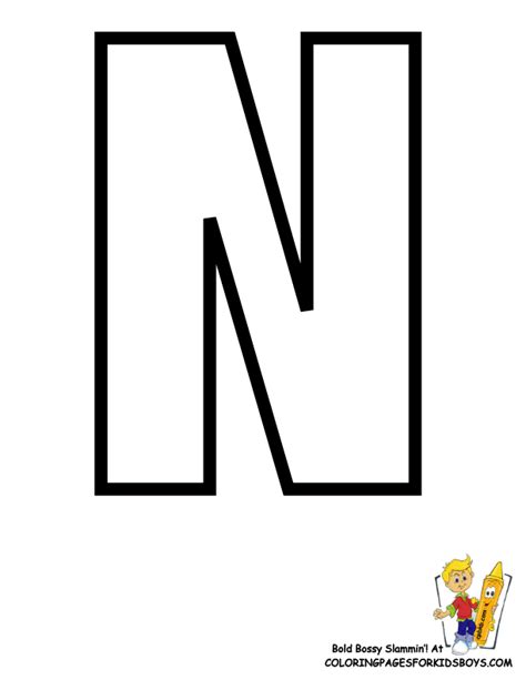Coloring Pages For Letter N Coloring Home