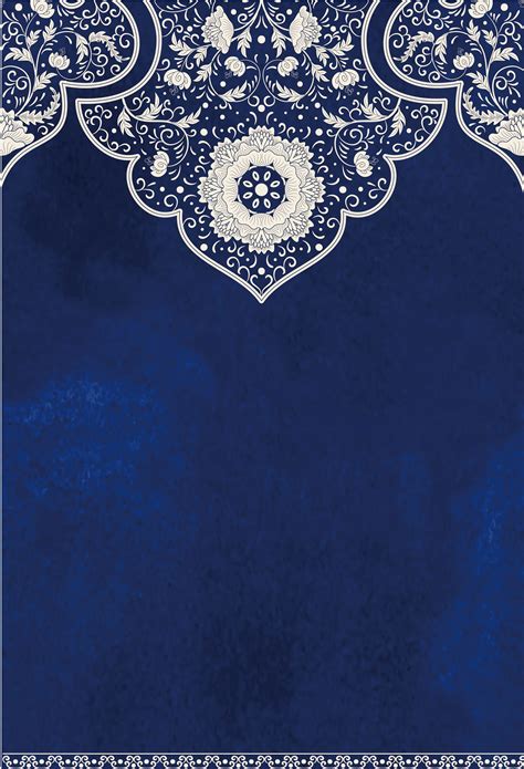 Blue Antique Vintage Wedding Background Background Vintage Islamic