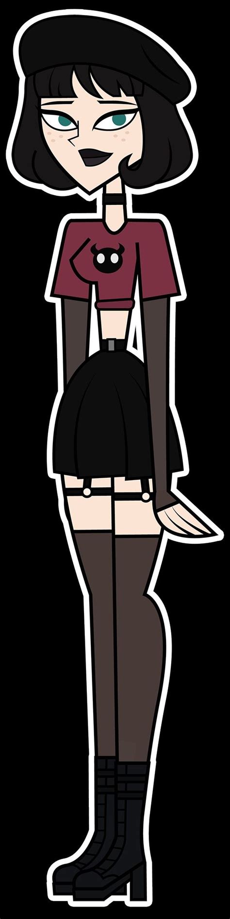 Total Drama Goth Oc Total Drama Island Island Outfit Animated Cartoon Characters