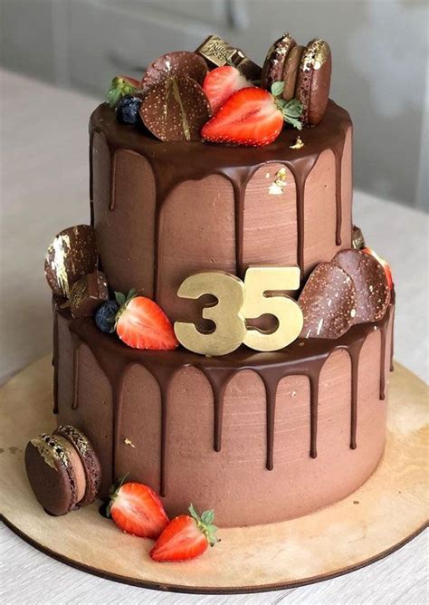 39 cake design ideas 2021 two tier chocolate cake for 35th birthday birthday cake for him
