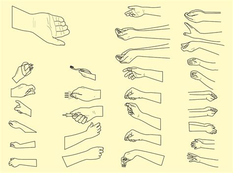 Vector Hand Positions Vector Art And Graphics