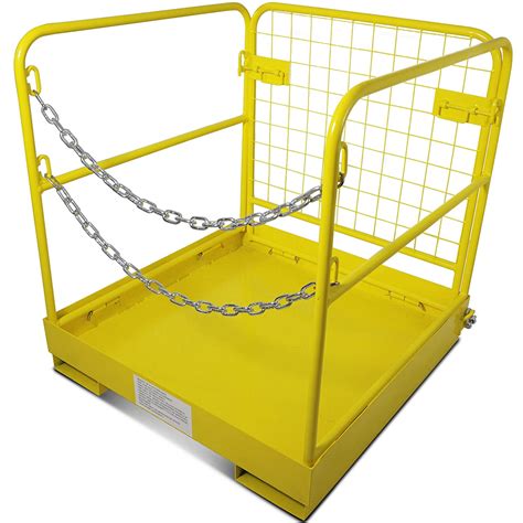 Titan Attachments Forklift Safety Cage Work Platform Collapsible Lift