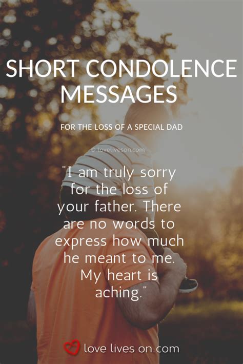 Messages Comfort Loss Of A Father Quotes Of Condolences Shortquotescc