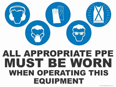Appropriate Ppe When Operating This Equipment 5 Condition Buy Now