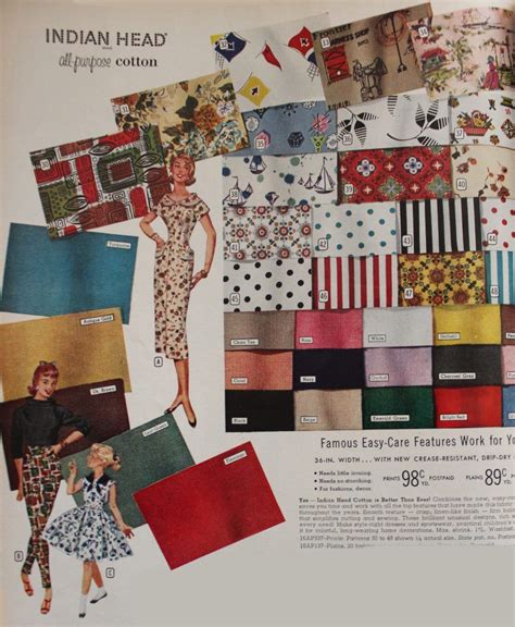 1950s Fabrics And Colors In Fashion 1950s Fabric Fabric Fabric Color