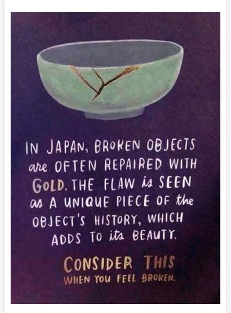 'did you know that pottery can be repaired with gold? .Japanese 'Kintsugi' Technique to Repair Broken Vases with gold