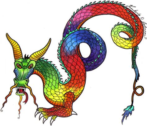 Colorful Dragon By Miss Swamp Spider On Deviantart