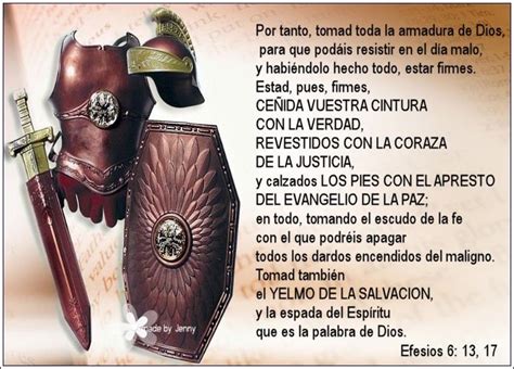Armadura De Dios Armor Of God Reading Lessons Spiritual Warfare Lord