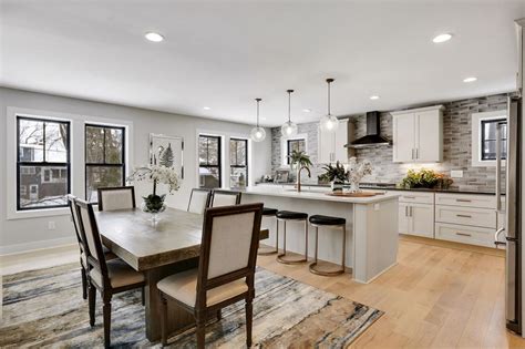 Open Concept Kitchen And Dining Area Featuring Kitchen Island Hgtv