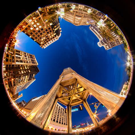 Fisheye Pictures Of City