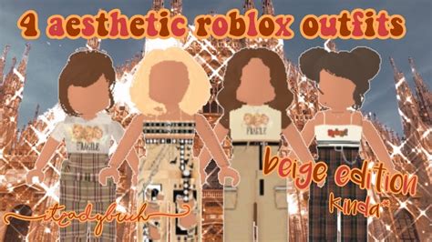 Vintage Aesthetic Roblox Outfits Youtube