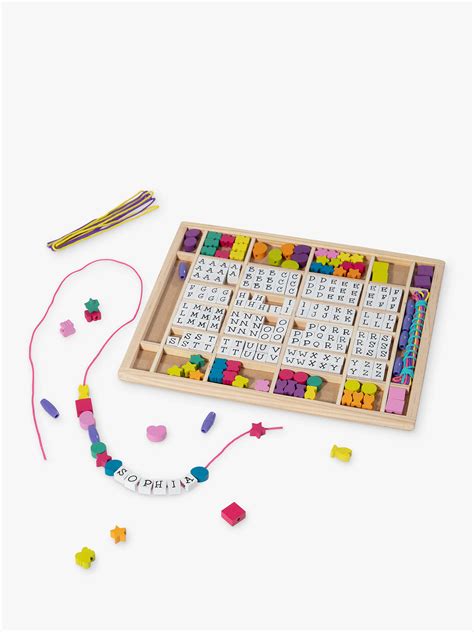 Melissa And Doug Wooden Stringing Beads In A Box At John Lewis And Partners