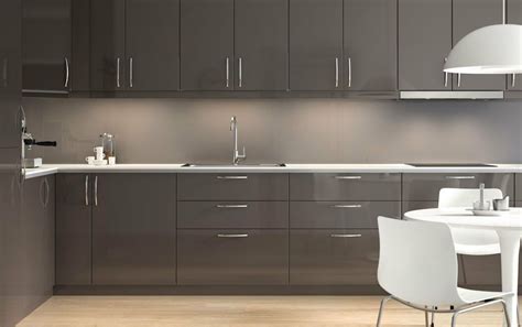 Ikea Kitchen Cupboards Grey Ikea Kitchen High Gloss Kitchen Cabinets