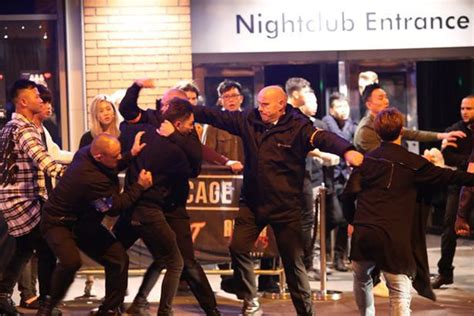 Shocking Pictures Show 3am Brawl Outside Nightclub In Manchester Mirror Online