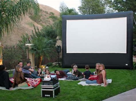 Attach the bumpers with hot glue. DIY Backyard Theater | Ideas for Outdoor Movie Screen | outdoortheme.com | Backyard Theater ...