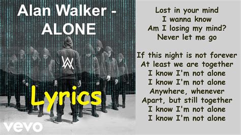 Alone Song Lyrics