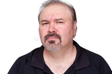 Puzzled Middle Aged Man With A Goatee Stock Photo Image Of Baffled