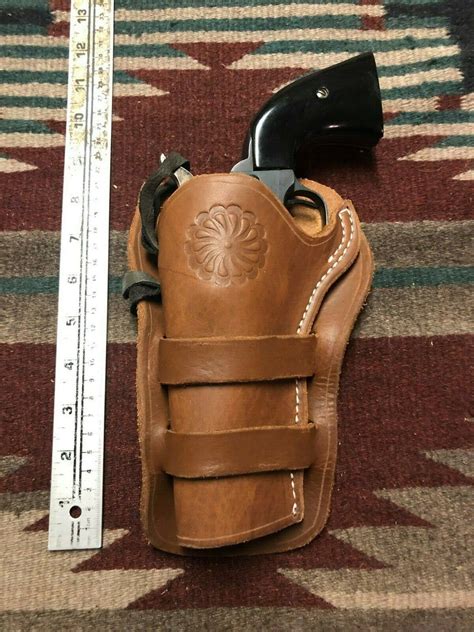 Cowboy Western Leather Holster Fits Colt Saa Ruger Vaquero Eaa Etsy Uk