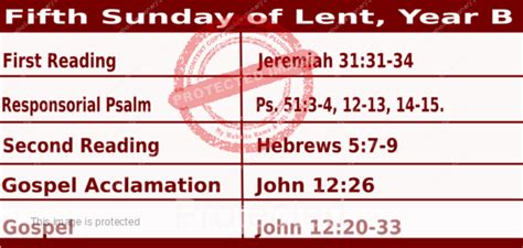 Fifth Week Of Lent 2023 Daily Mass Readings