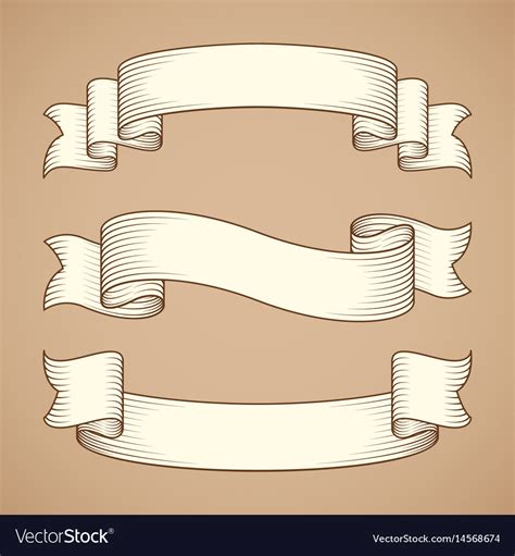 Vintage Ribbon Banners Royalty Free Vector Image