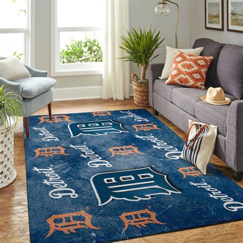 Amazon Detroit Tigers Living Room Area No3027 Rug InkTee Store