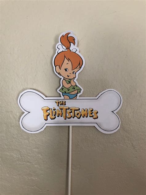 Pebbles Flintstone Cake Topper Topo De Bolo My Xxx Hot Girl