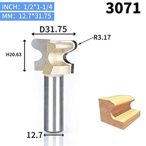 Buy Huhao 1pc 12 Shank Router Bits For Wood Double Finger Bit