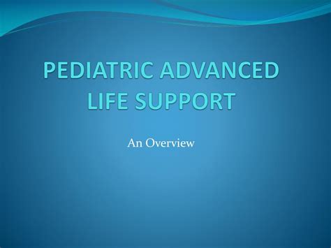 ppt pediatric advanced life support powerpoint presentation free download id 826073