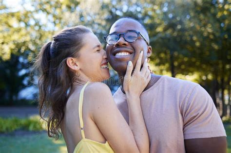 Summer Love And Laugh With An Interracial Couple Bonding Outdoor