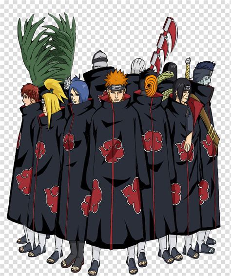 Akatsuki Akatsuke Clan Transparent Background Png Clipart Hiclipart
