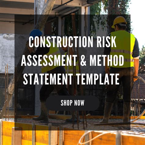 Construction Risk Assessment And Method Statement Rams Templates