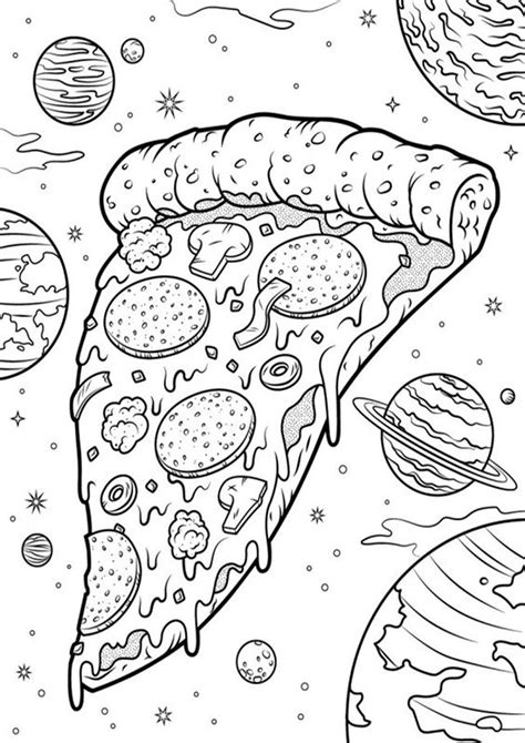 Free And Easy To Print Pizza Coloring Pages Detailed Coloring Pages